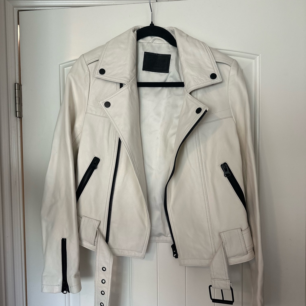 Carmar Women's White Leather Jacket